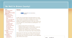 Desktop Screenshot of bewellbrowncounty.org